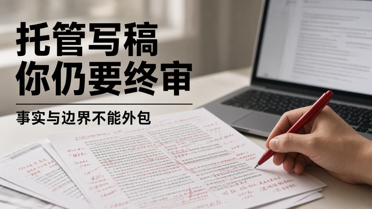 托管写稿,你仍要终审:事实与边界不能外包